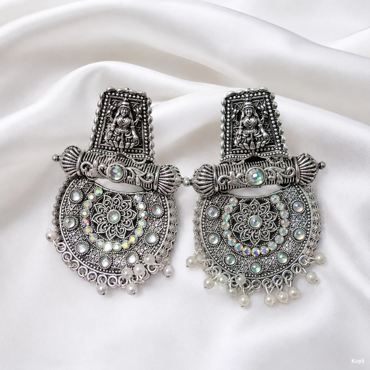 Lakshmi Oxidised Statement Earrings