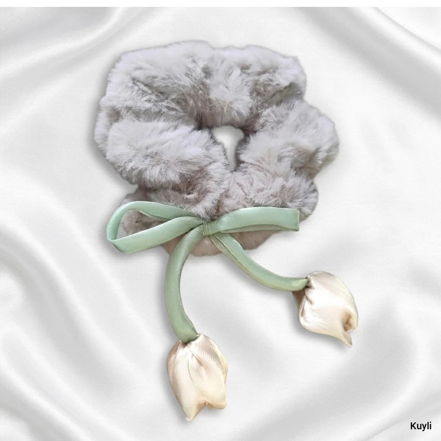 Tulip Charm Scrunchie