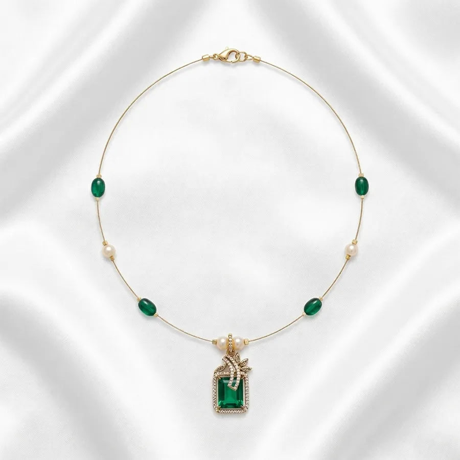Royal Pearl Drop Pendant Necklace