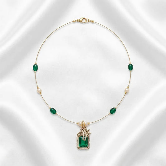 Royal Pearl Drop Pendant Necklace