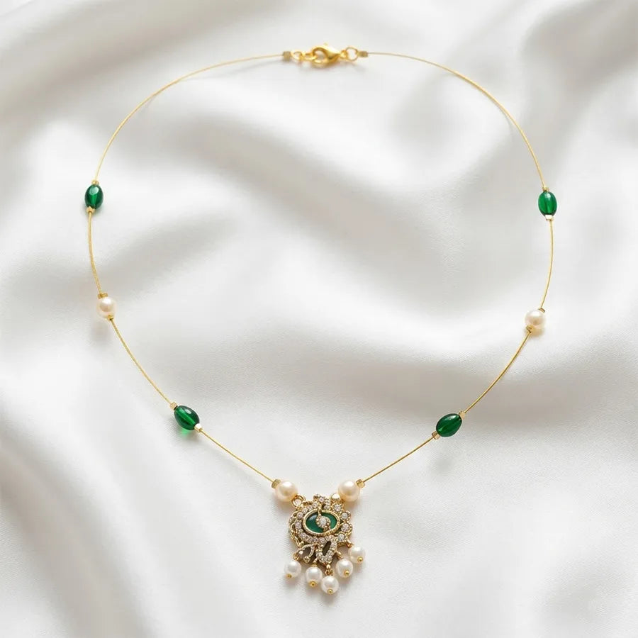 Pearl Pendant Invisible chain