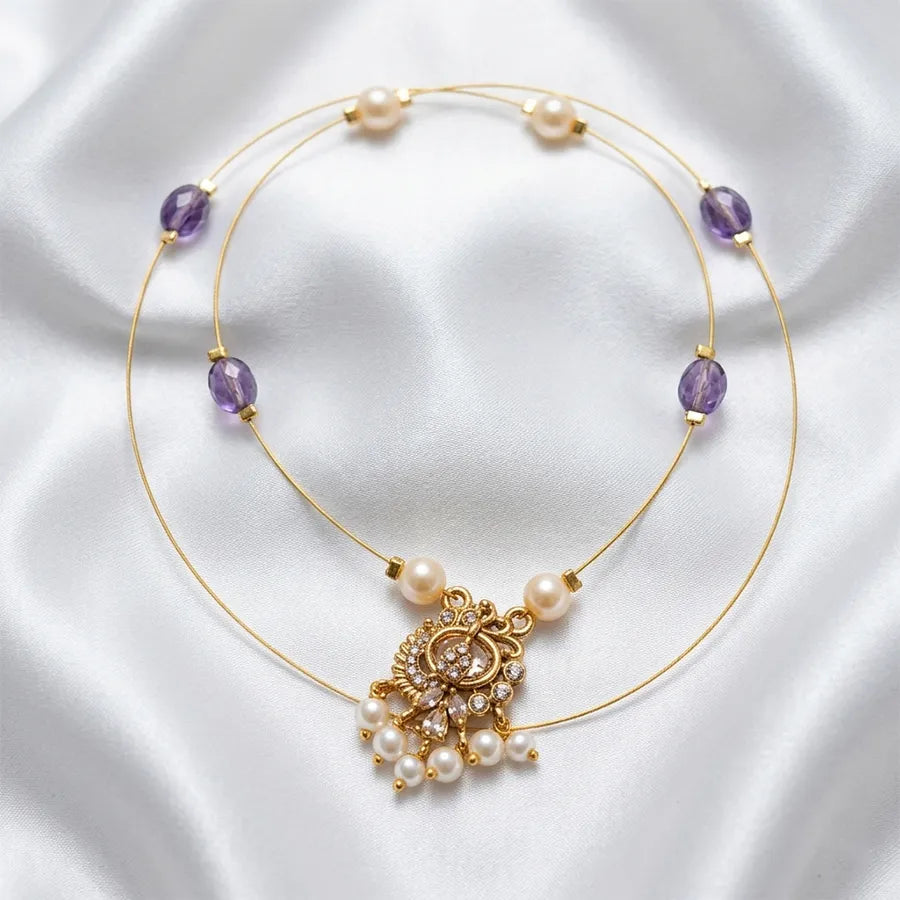 Pearl Pendant Invisible chain