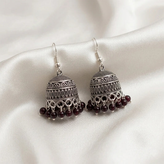 Heritage Oxidised Jhumka
