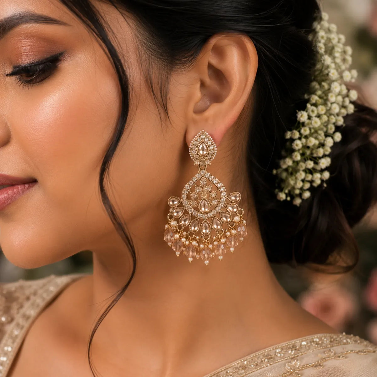 Royal Teardrop Crystal Earring