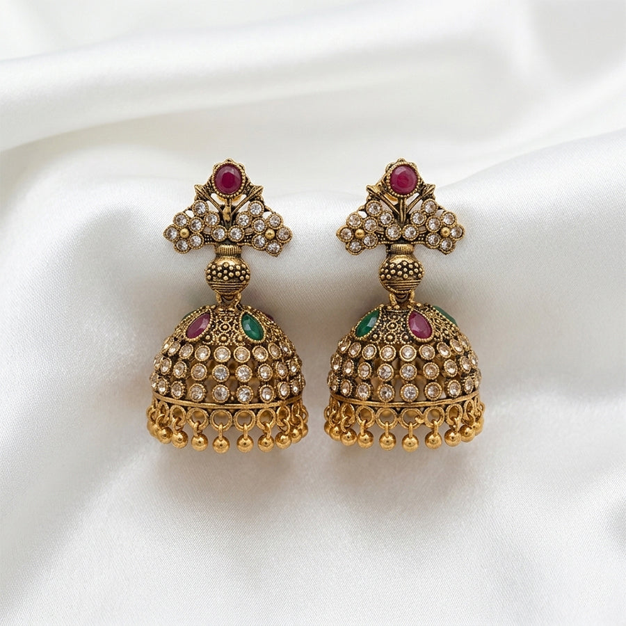 Kundan Dome Jhumka
