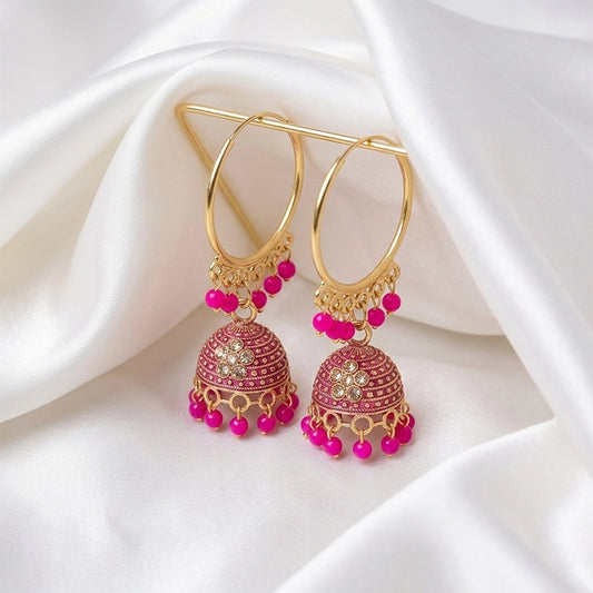 Noir Charm Hoop Jhumka