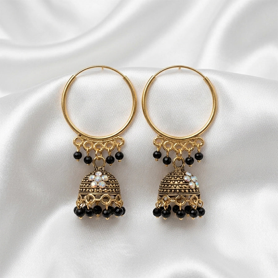 Noir Charm Hoop Jhumka