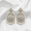 Royal Teardrop Pearl Tassel Chandbali