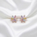 Pastel Crystal Floral stud