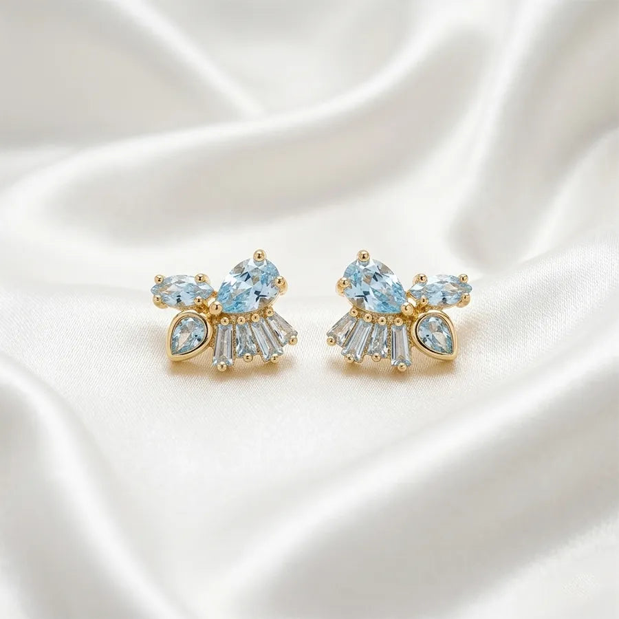 Crystal Fan Stud