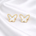 Mother-of-Pearl Butterfly Stud