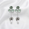 Floral Pearl Drop Earring