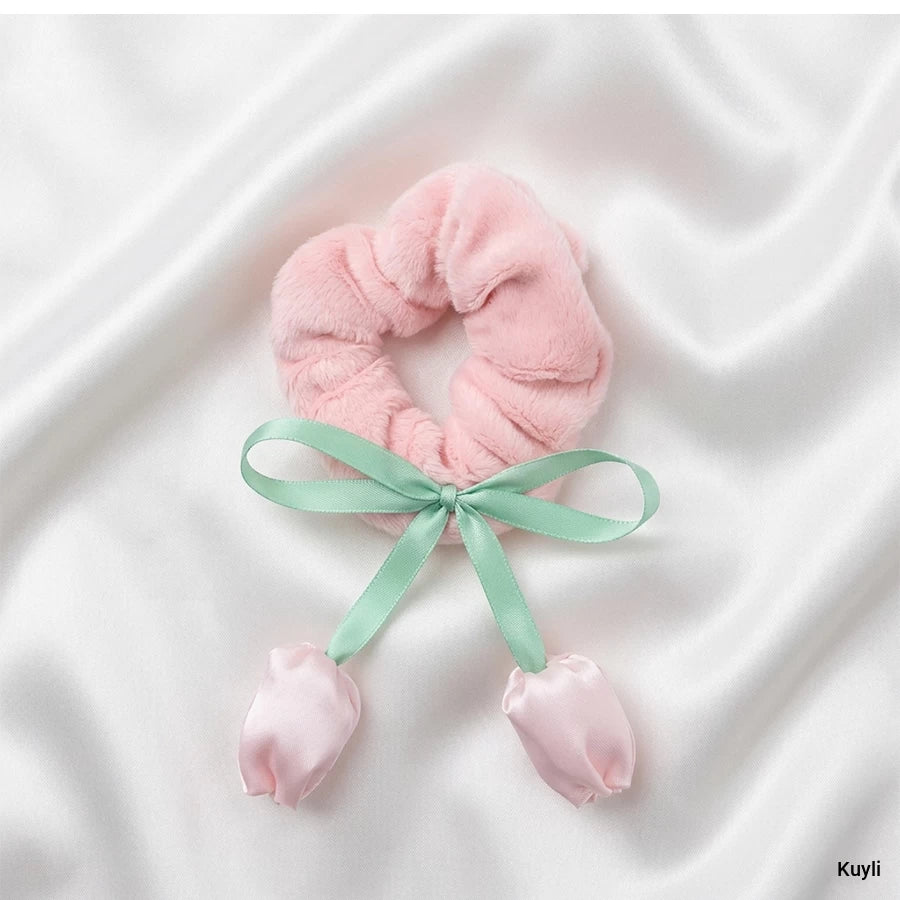 Tulip Charm Scrunchie