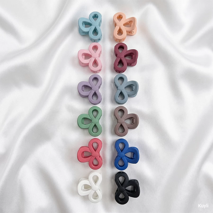 Kuyli Matte Bow Mini Hair Claw – Cute Grip Edition– ₹9/pc [ Any 1]