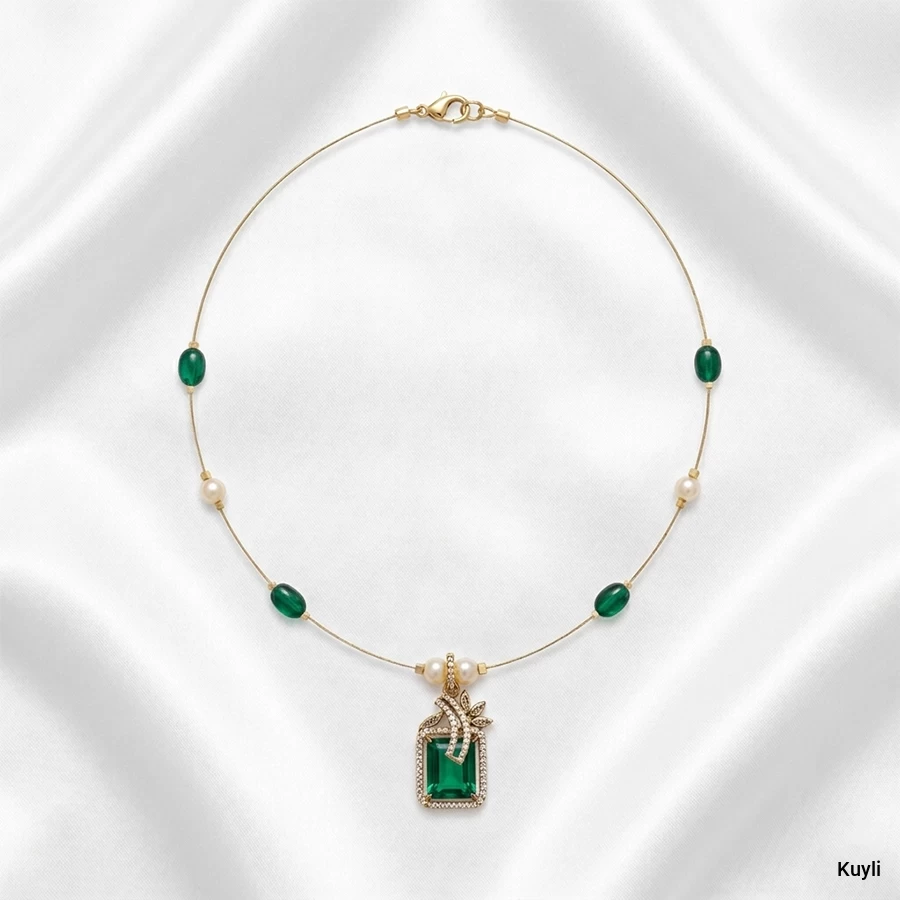 Royal Pearl Drop Pendant Necklace