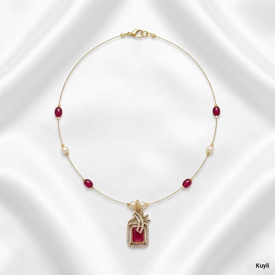 Royal Pearl Drop Pendant Necklace
