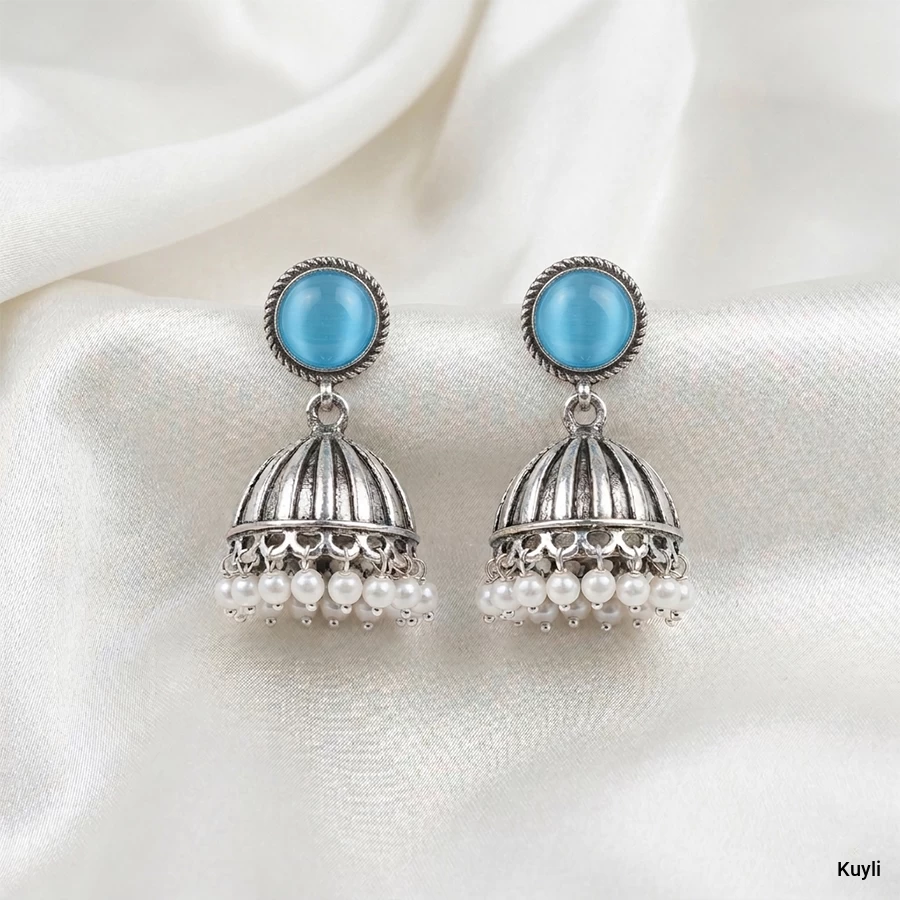 Aetheria Sky Cat-Eye Jhumka