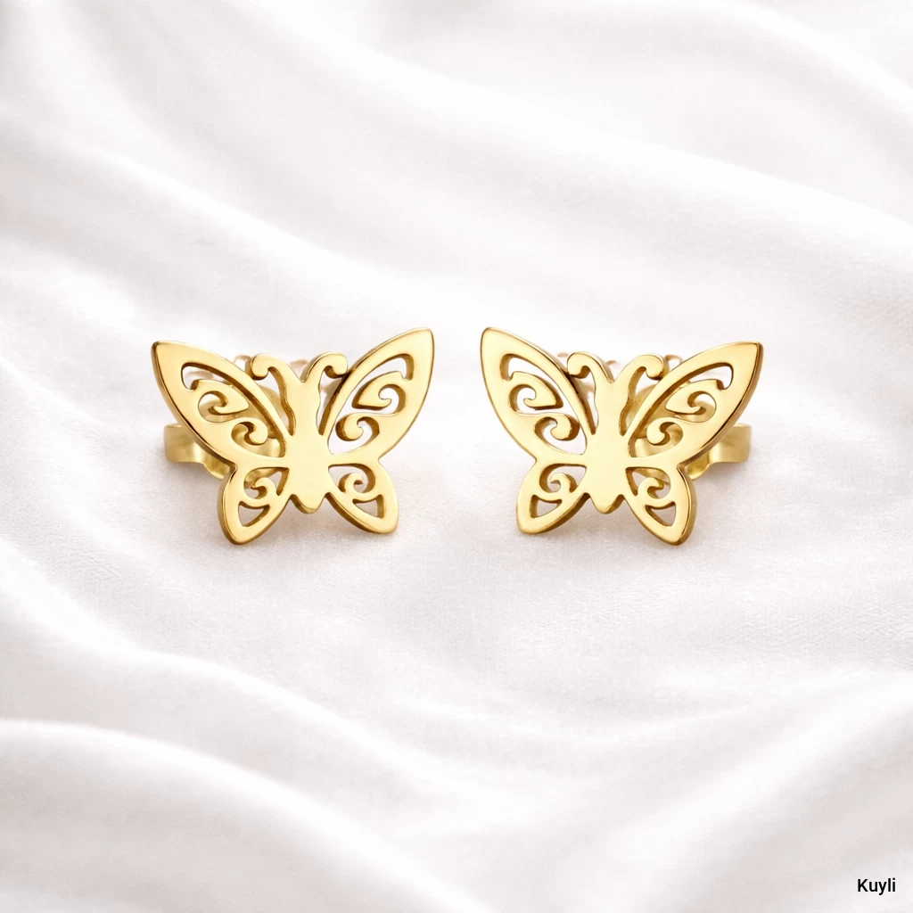 Filigree Butterfly Stud